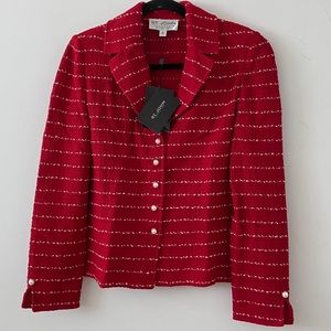 Women’s St. John Collection Striped Blazer Size 8